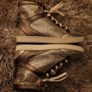 Silver Jimmy Choo High Tops